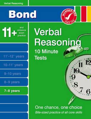 Book cover for Bond 10 Minute Tests Verbal Reasoning 7-8 Years