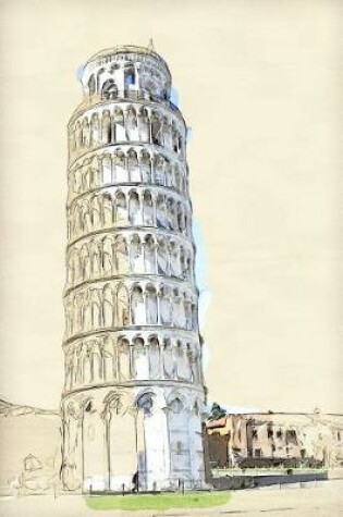Cover of Cool Drawing of the Leaning Tower of Pisa in Italy Journal