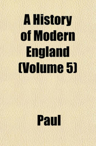 Cover of A History of Modern England (Volume 5)