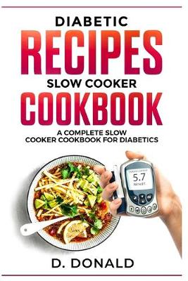 Book cover for Diabetic Recipes Slow Cooker Cookbook