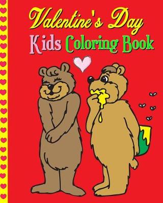 Book cover for Valentine's Day Kids Coloring Book
