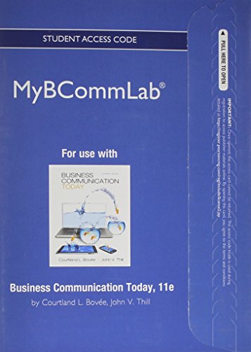 Book cover for NEW MyLab Business Communication -- Access Card -- for Business Communication Today