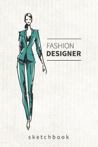 Cover of Fashion Design Journal Dotted Sketchbook Gift For Designer