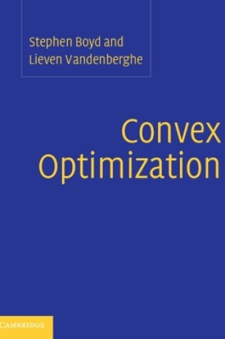 Cover of Convex Optimization