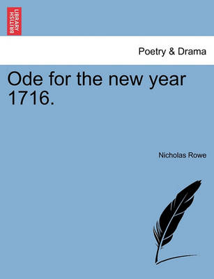 Book cover for Ode for the New Year 1716.