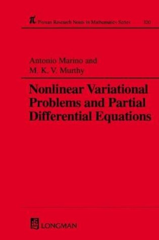 Cover of Nonlinear Variational Problems and Partial Differential Equations