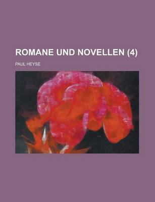 Book cover for Romane Und Novellen (4 )