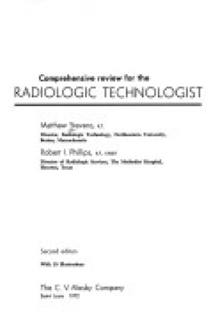 Cover of Comprehensive Review for the Radiologic Technologist