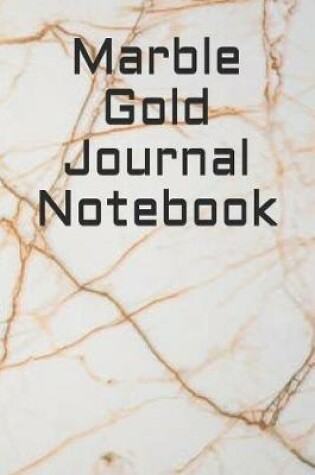 Cover of Marble Gold Journal Notebook