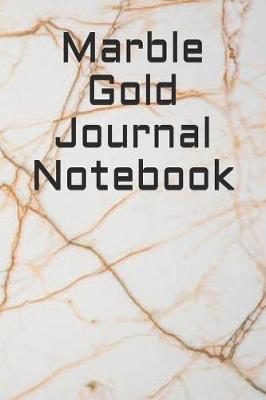Book cover for Marble Gold Journal Notebook