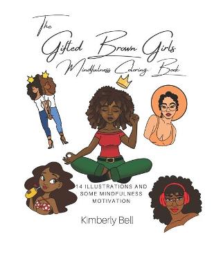 Book cover for Gifted Brown Girls Mindfulness Coloring Book