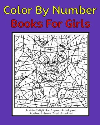 Book cover for Color By Number Books For Girls