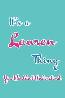 Book cover for It's a Lauren Thing You Wouldn't Understand