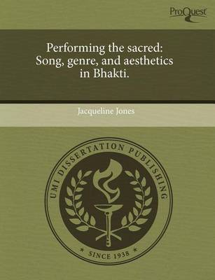 Book cover for Performing the Sacred: Song