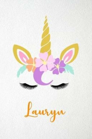 Cover of Lauryn A5 Lined Notebook 110 Pages