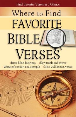 Book cover for Where to Find Favorite Bible Verses