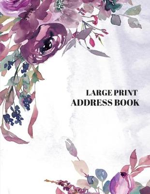 Book cover for Large Print Address Book