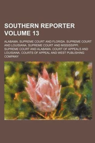 Cover of Southern Reporter Volume 13