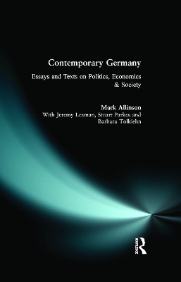 Book cover for Contemporary Germany