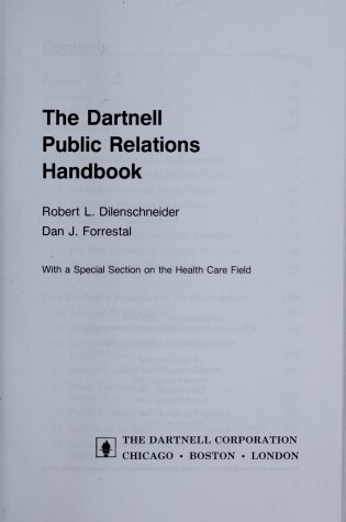 Cover of The Dartnell Public Relations Handbook