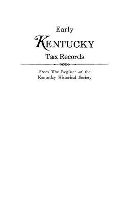 Book cover for Early Kentucky Tax Records