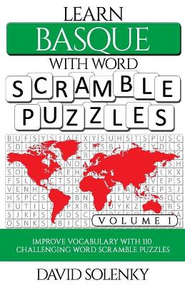 Book cover for Learn Basque with Word Scramble Puzzles Volume 1