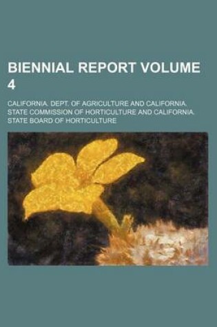 Cover of Biennial Report Volume 4