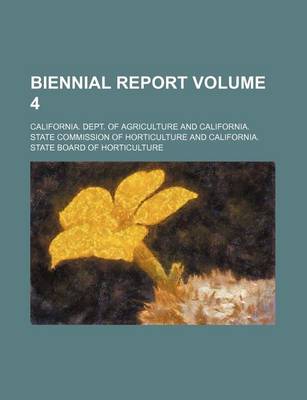 Book cover for Biennial Report Volume 4