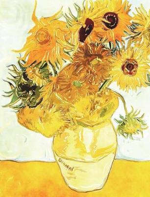 Book cover for Sunflowers in Vase Post Impressionist Art Work Journal