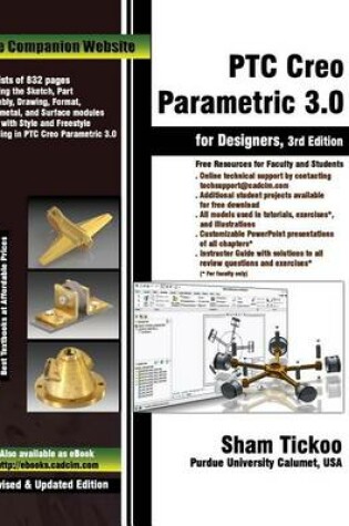 Cover of PTC Creo Parametric 3.0 for Designers