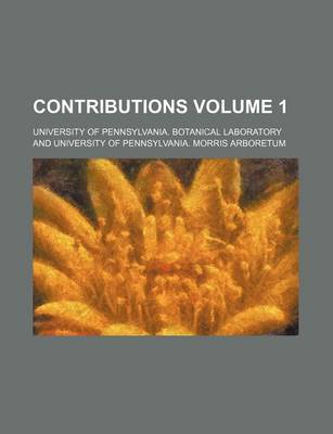 Book cover for Contributions Volume 1