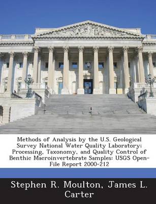 Book cover for Methods of Analysis by the U.S. Geological Survey National Water Quality Laboratory; Processing, Taxonomy, and Quality Control of Benthic Macroinvertebrate Samples