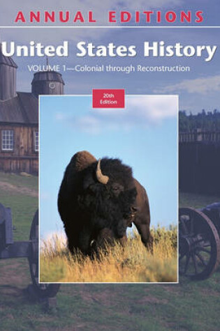 Cover of Annual Editions: United States History, Volume 1