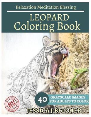 Book cover for Leopard Coloring Book for Adults Relaxation Meditation Blessing