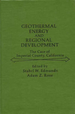 Cover of Geothermal Energy and Regional Development