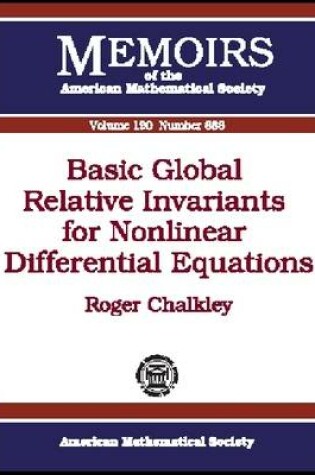 Cover of Basic Global Relative Invariants for Nonlinear Differential Equations