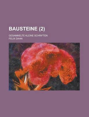 Book cover for Bausteine (2 ); Gesammelte Kleine Schriften
