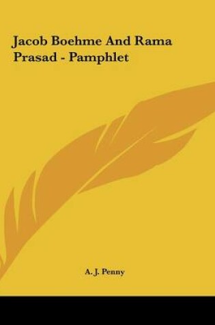 Cover of Jacob Boehme and Rama Prasad - Pamphlet