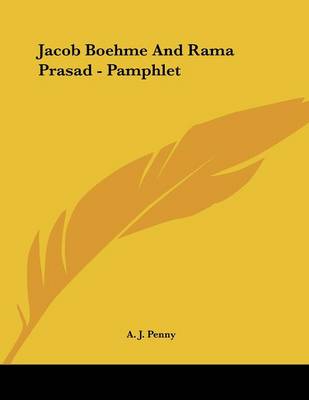 Book cover for Jacob Boehme and Rama Prasad - Pamphlet