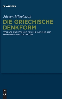 Book cover for Die griechische Denkform