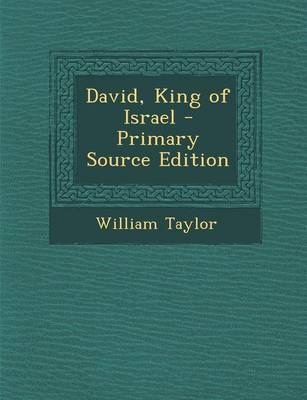 Book cover for David, King of Israel