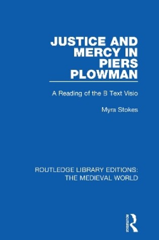 Cover of Justice and Mercy in Piers Plowman