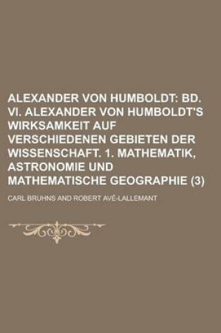 Cover of Alexander Von Humboldt (3)