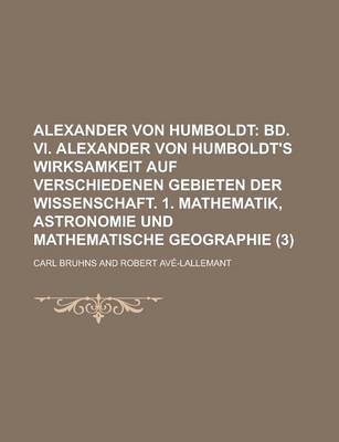 Book cover for Alexander Von Humboldt (3)