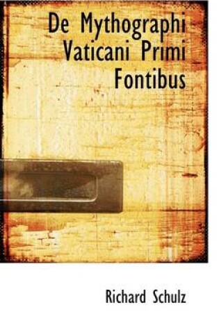 Cover of de Mythographi Vaticani Primi Fontibus