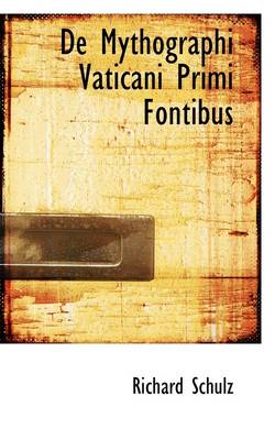 Cover of de Mythographi Vaticani Primi Fontibus