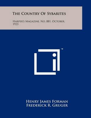 Book cover for The Country of Sybarites