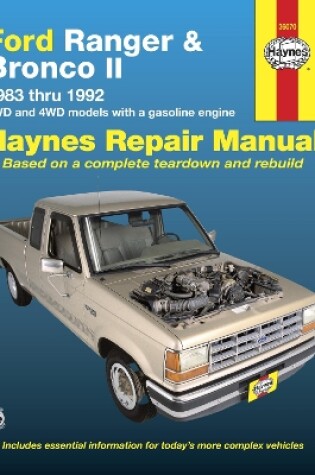 Cover of Ford Ranger & Bronco II 2WD & 4WD petrol (1983-1992) Haynes Repair Manual (USA)