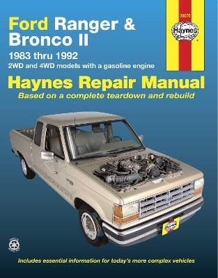 Book cover for Ford Ranger & Bronco II 2WD & 4WD petrol (1983-1992) Haynes Repair Manual (USA)