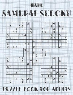 Book cover for Samurai Sudoku Puzzle Book for Adults - Hard